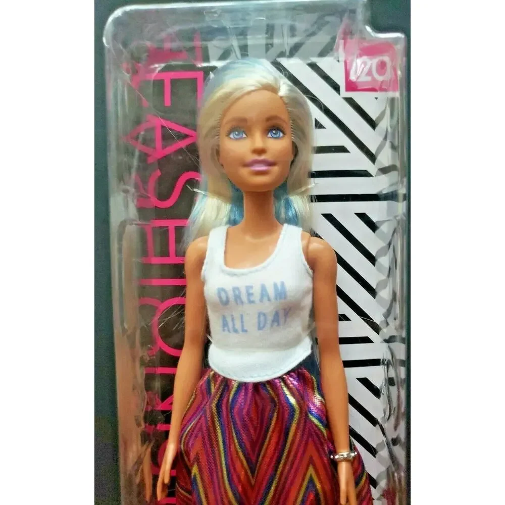 Mattel Barbie Doll Fashionista 120 (2018) New Dream All‎ Day Caucasian New BD9